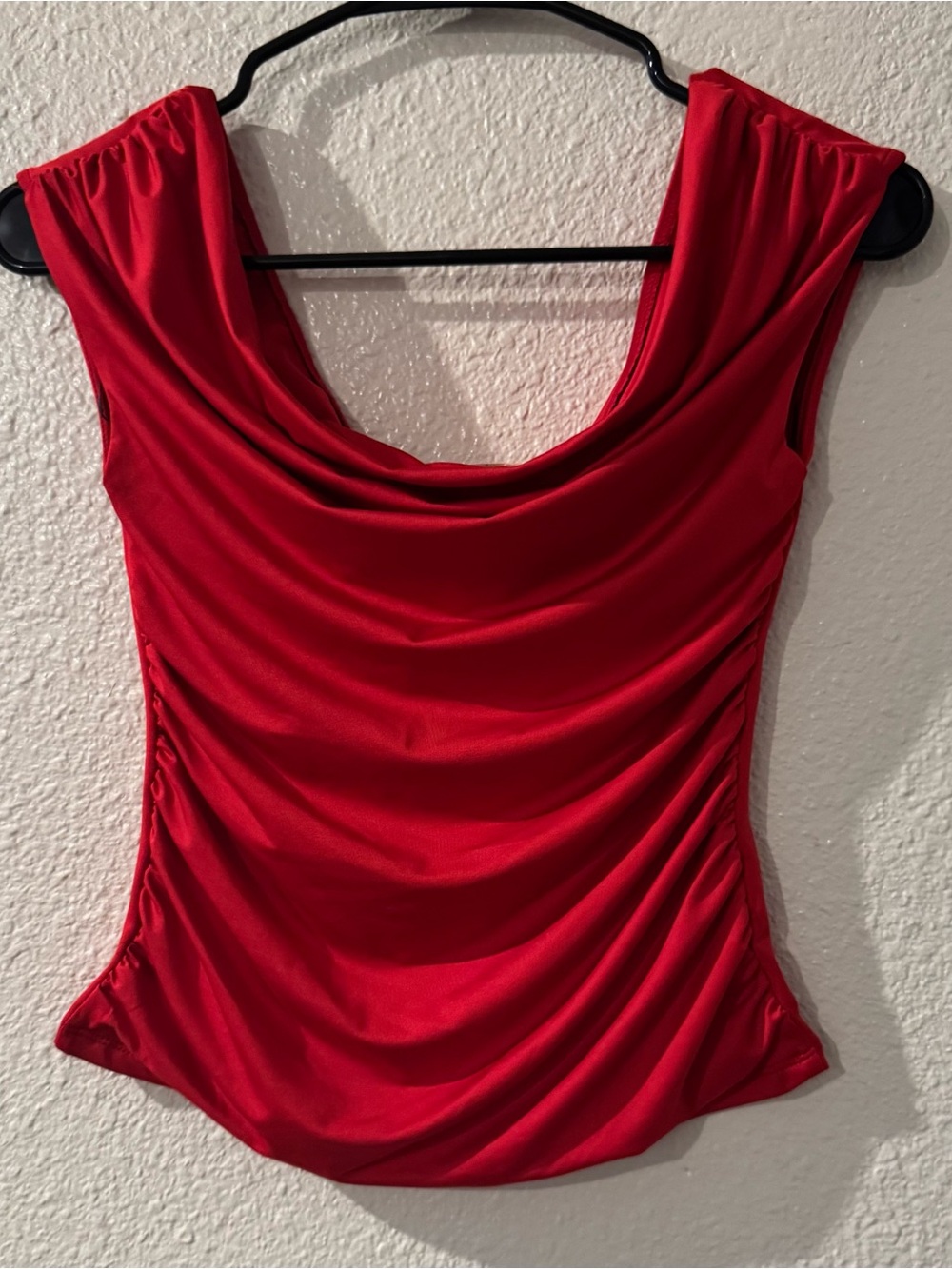 NWOT Sleek Red Off the Shoulder Camisole